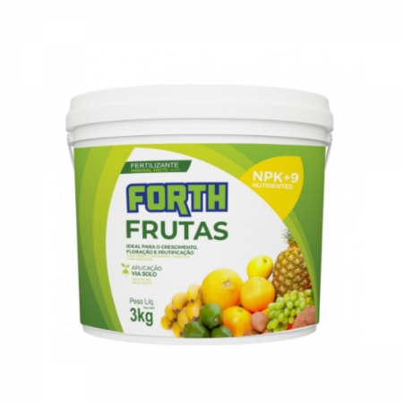 Adubo Fertilizante Forth Frutas 3Kg Favorece Frutificacao do Pomar