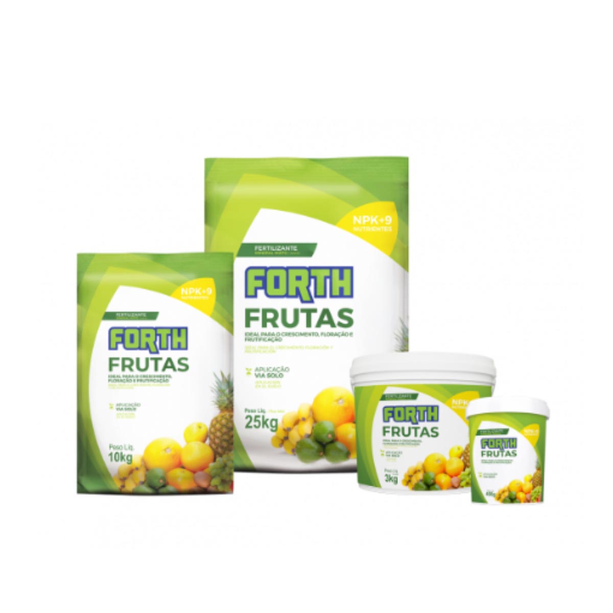 Adubo Fertilizante Forth Frutas 3Kg Favorece Frutificacao do Pomar