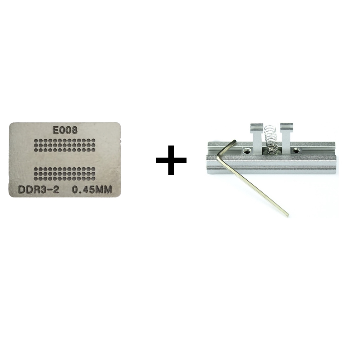 Kit stencil DDR3-2 Bga Calor Direto Reballing GM30 + suporte