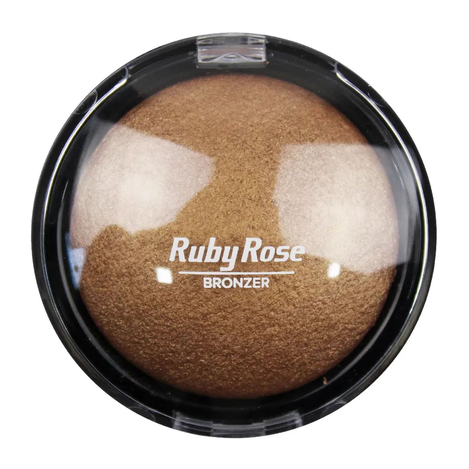 Pó Bronzeador Facial Fixador Iluminador Compacto Ruby Rose