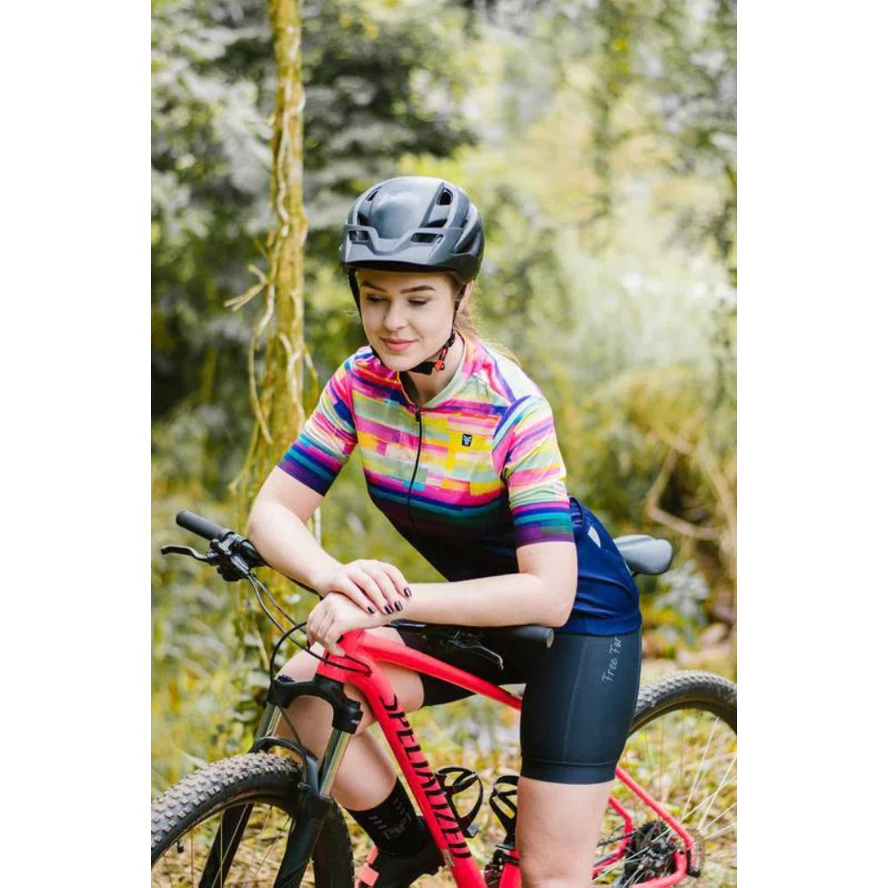 Camisa Ciclismo Free Force Sport Psicodelic Feminina