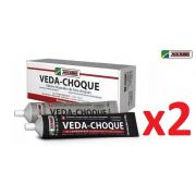 Kit c/ 02 Veda Choque Maxi Rubber 290g Cola Parachoque Solda Plástica