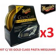 Kit c/ 03 Cera Meguiars Gold Class Pasta Wax G7014