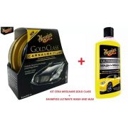 Kit Cera Meguiars Gold Class Carnaúba + Shampoo Ultimate