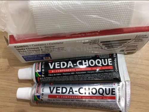 Veda Choque Maxi Rubber Cola Parachoque Solda Plástica 150g