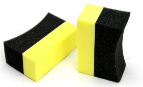 Aplicador de espuma para pretinho c/ suporte amarelo e preto
