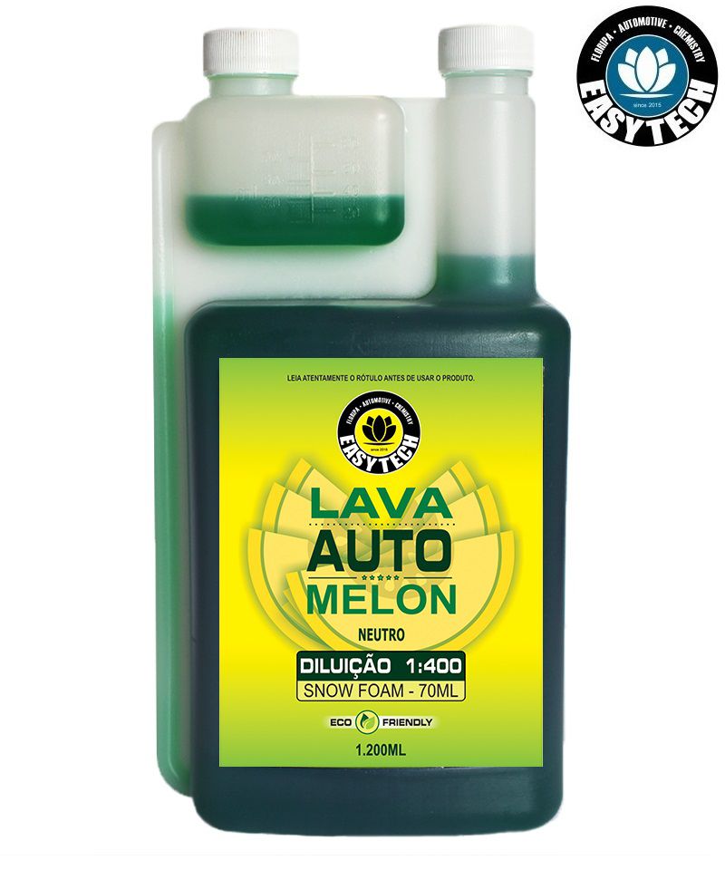 Shampoo Automotivo 1:400 Melon Concentrado 1,2l Neutro Easytech