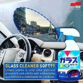 Kit Glass Refresh Polidor + Glass cleaner anti embaçante vidros Soft99