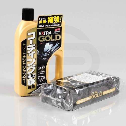 Kit p/ vitrificados Speed Barrier Fusso Coat selante + Shampoo Gold Extra Soft99