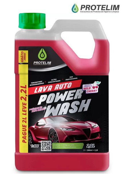 Shampoo Lava Auto Power Wash 1:400 Protelim 2,2 Litros Conc