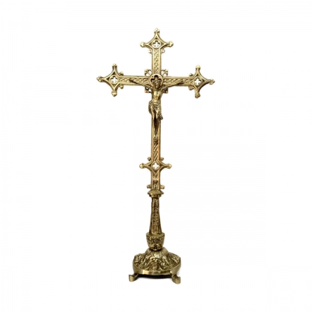 Crucifixo de Mesa 57cm Bronze