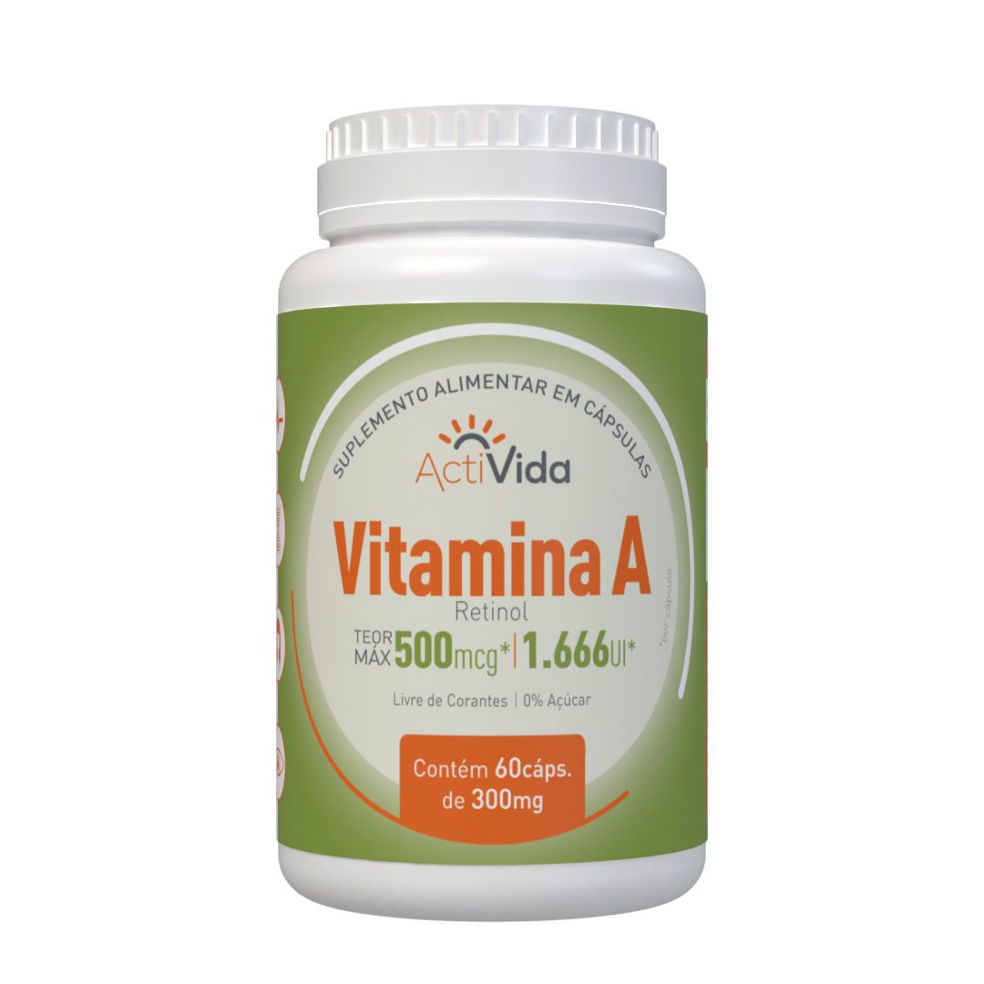 Vitamina A - Retinol - 60 cápsulas