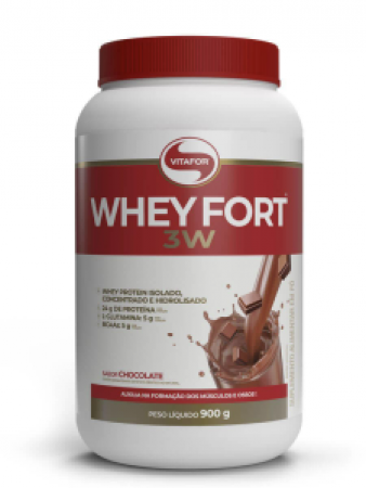 WHEY FORT 3W POTE 900G CHOCOLATE