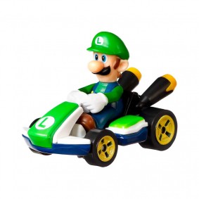 Boneco Hot Wheels Die-Cast Mario Kart: Luigi - Standard Kart | Mattel