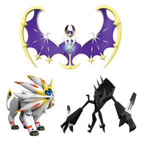 Bonecos Pokémon Legendary Figure 12" - Solgaleo + Lunala + Necrozma | WCT/DTC