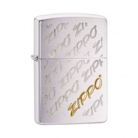 Isqueiro Zippo 28642 Classic Cromado Zippo Script Escovado