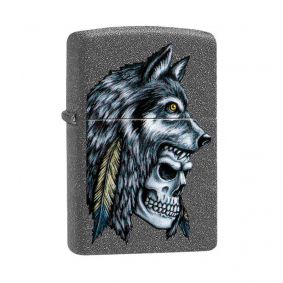 Isqueiro Zippo 29863 Classic Wolf Skull Iron Stone™