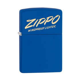 Isqueiro Zippo 49223 Classic Zippo Script Azul Royal Fosco