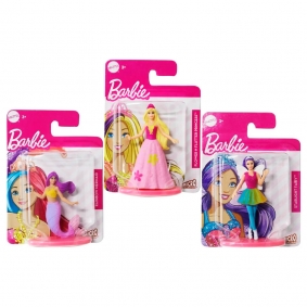 Mini Figuras Barbie Micro Collection - Flower N Futter Princess + Rainbow Mermaid + Starlight Fairy | Mattel