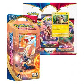 Pokémon TCG: Deck SWSH1 Espada e Escudo - Baralho Temático Cinderace + Triple Pack: Morpeko
