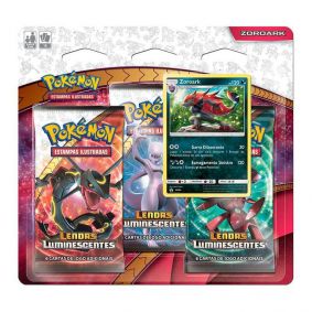 Pokémon TCG: Triple Pack SM3.5 Lendas Luminescentes - Zoroark