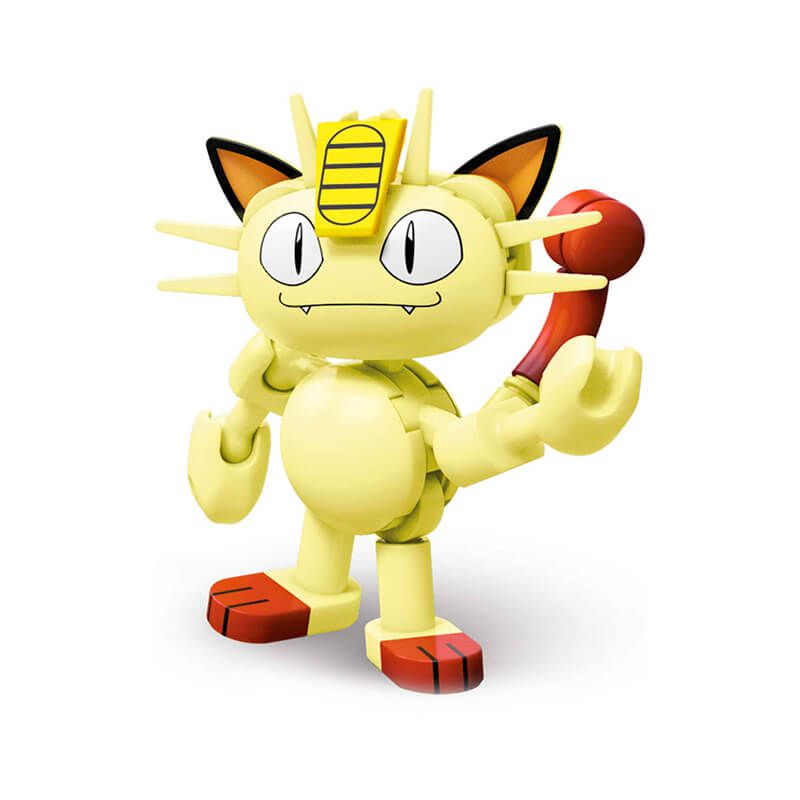 Blocos de Montar Mega Construx Pokémon - Meowth + Poké Bola | Mattel