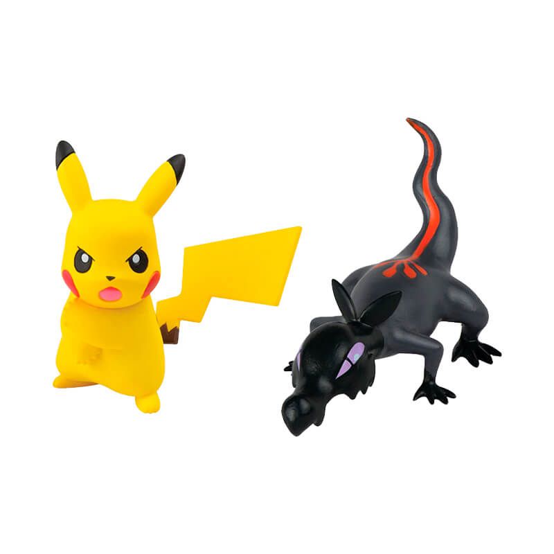 Boneco Pokémon Action Figure 2" - Salandit + Pikachu| TOMY/Sunny