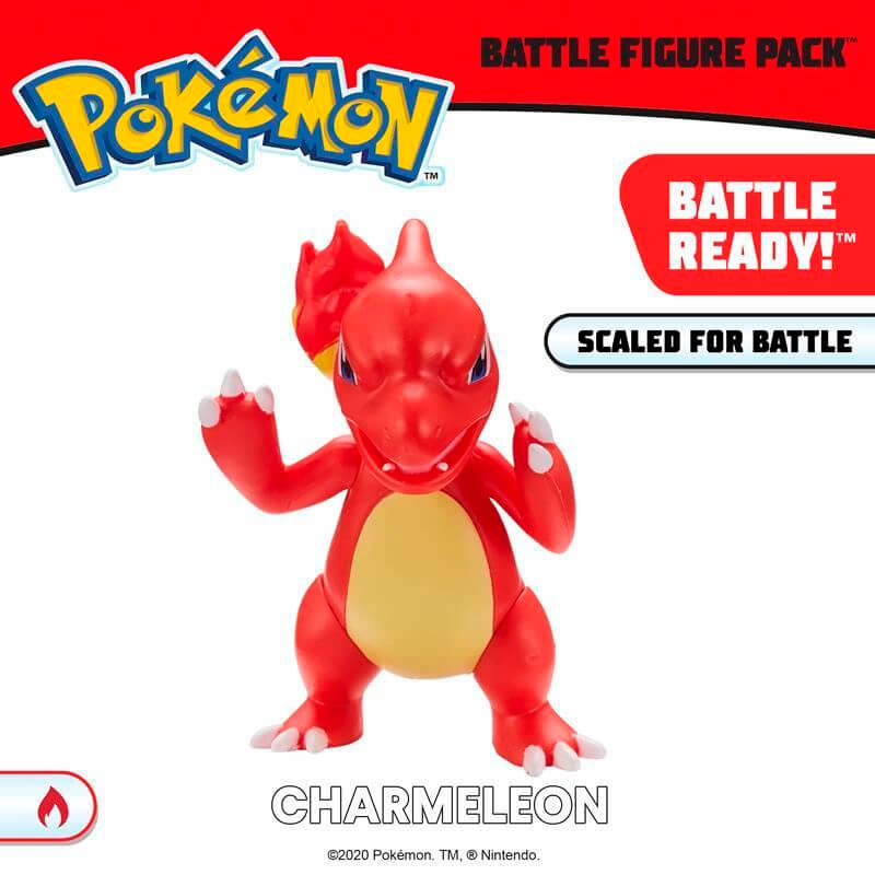 Boneco Pokémon Battle Figure - Charmeleon 3" | Jazwares