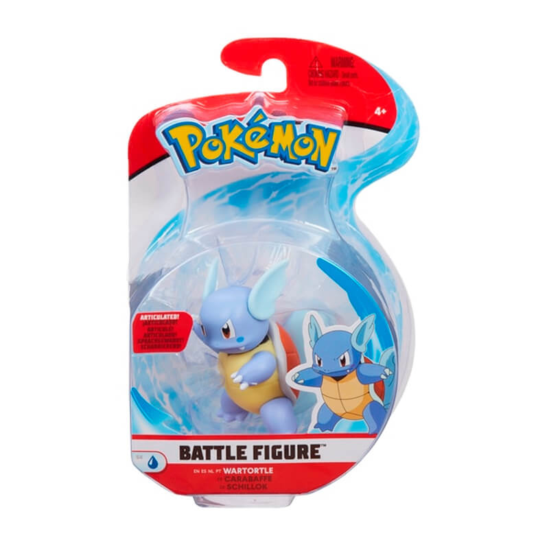 Boneco Pokémon Battle Figure - Wartortle 3" | Jazwares