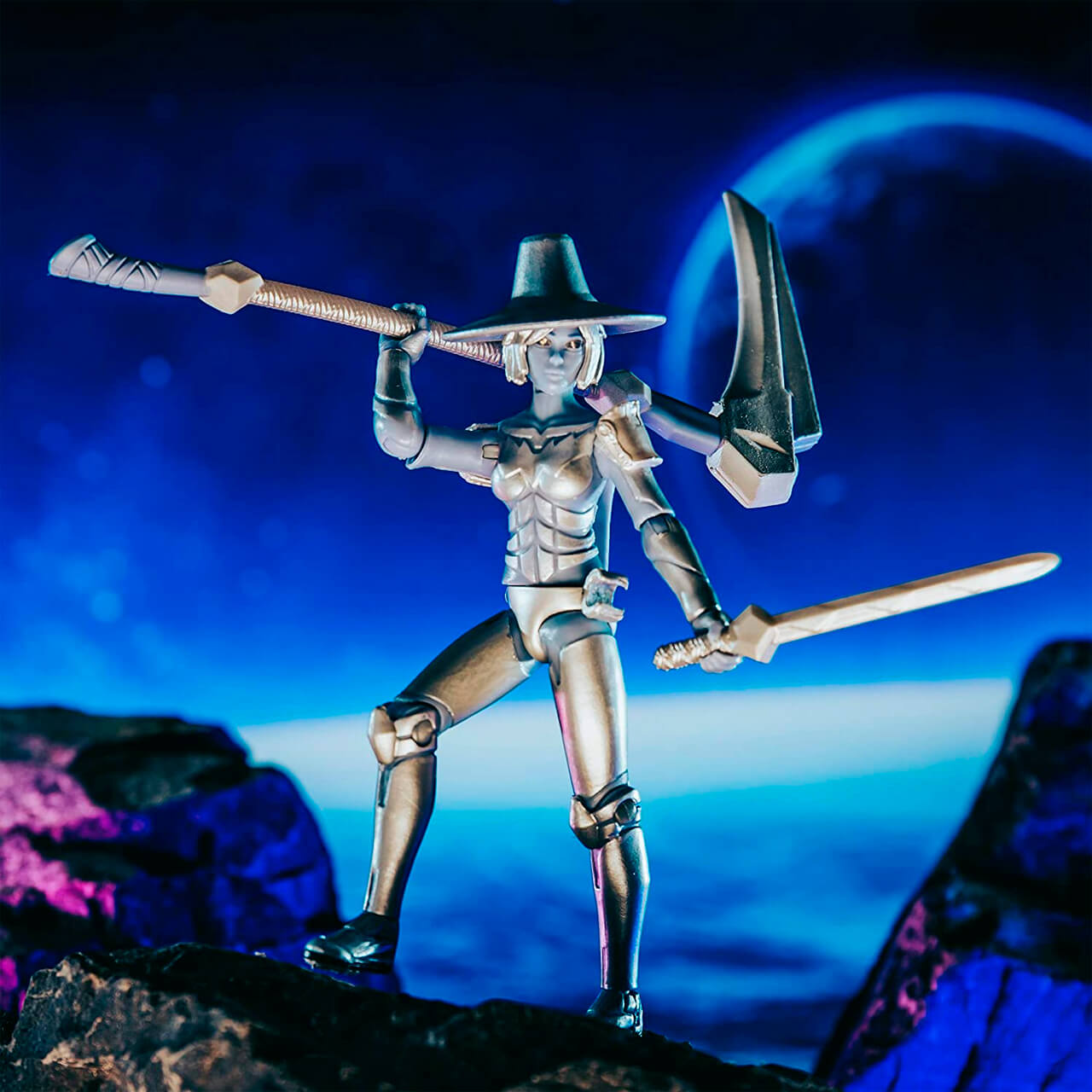 Boneco Roblox Imagination Collection - Aven, The Silver Warrior | Jazwares