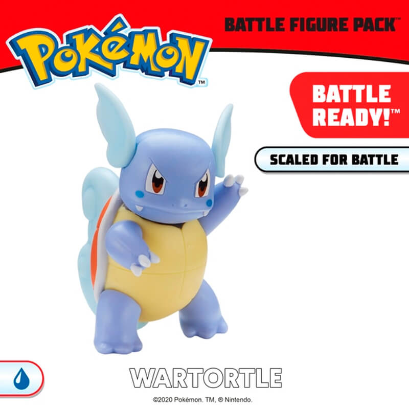 Bonecos Pokémon Battle Figure 3" - Ivysaur, Charmeleon e Wartortle | Jazwares