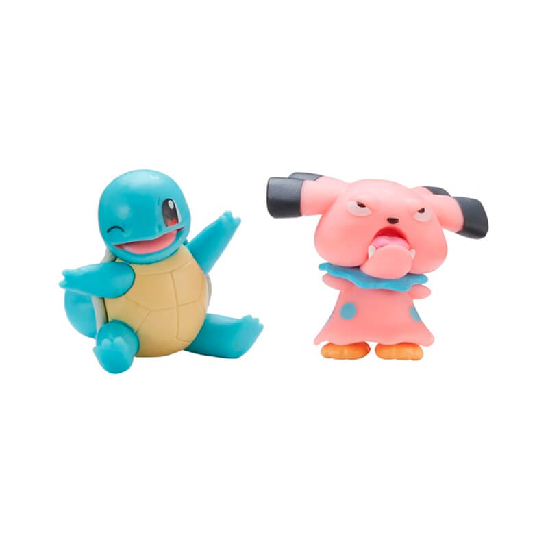 Bonecos Pokémon Battle Figure Pack - Snubbull + Squirtle 2" | Jazwares