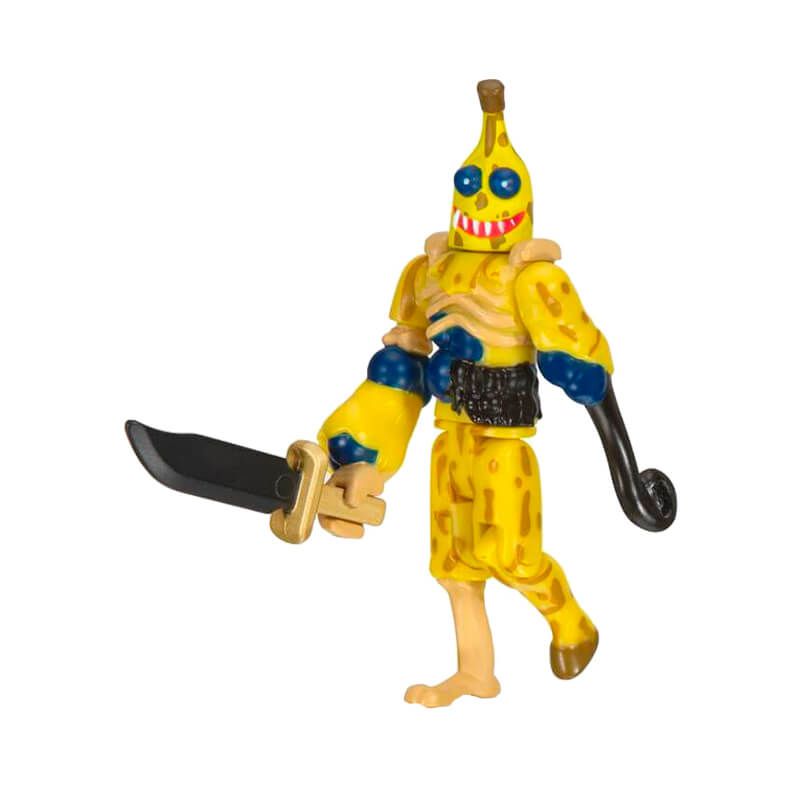 Bonecos Roblox - Darkenmoor: Bad Banana + Brainbot 3000 + Aqualotl + Booga Booga: Shark Rider | Jazwares/Sunny