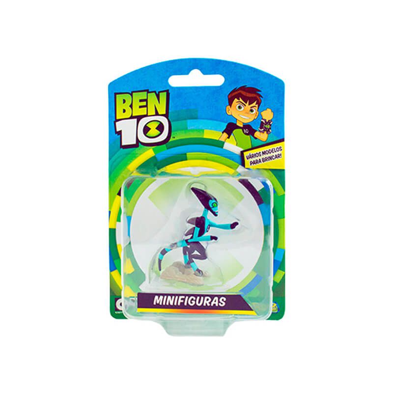 Combo Bonecos Ben 10 Mini Figuras - Ben Tennyson + Chama + XLR8 + Cipó Selvagem | Playmates/Sunny
