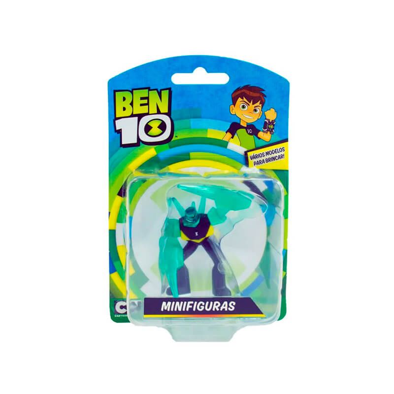 Combo Bonecos Ben 10 Mini Figuras - Ben Tennyson + Enxurrada + Diamante + Vilgax | Playmates/Sunny