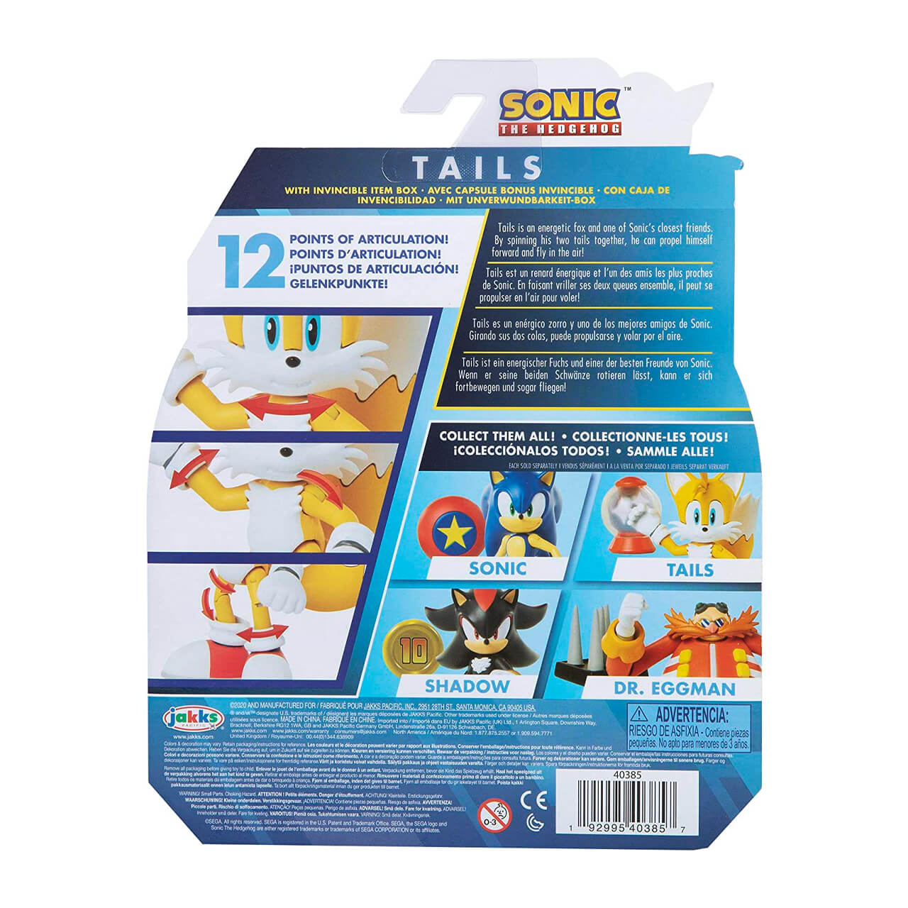 Figura Articulada: Sonic The Hedgehog - Tails | Fun
