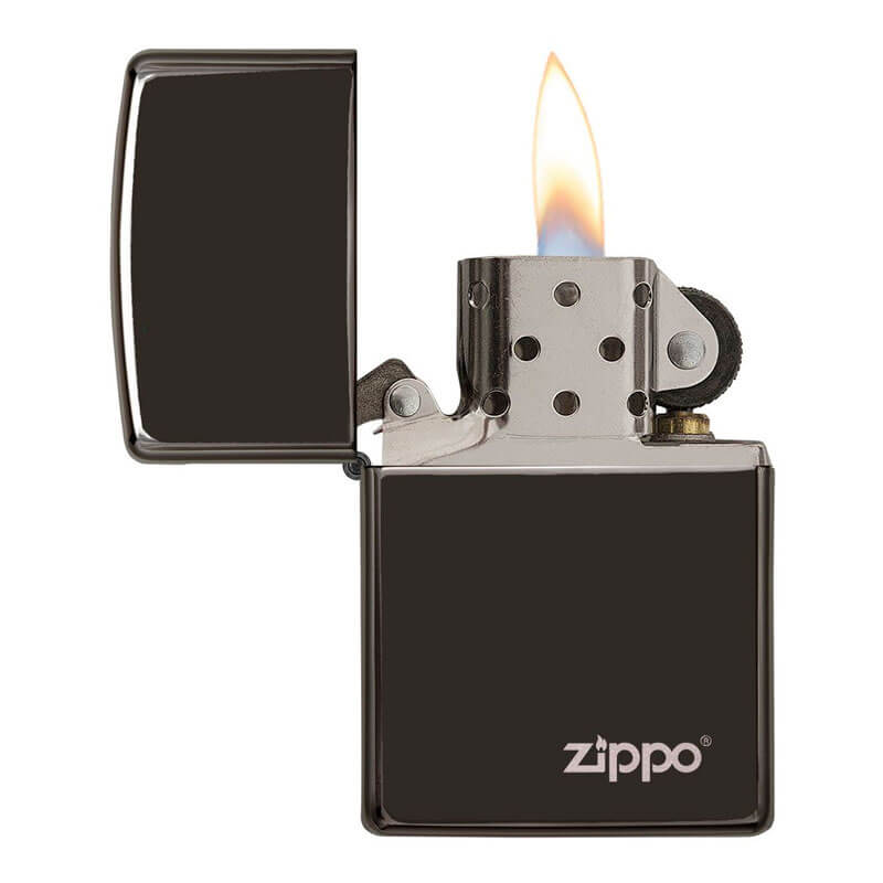 Isqueiro Zippo 24756ZL Classic Preto Zippo Logo Polido