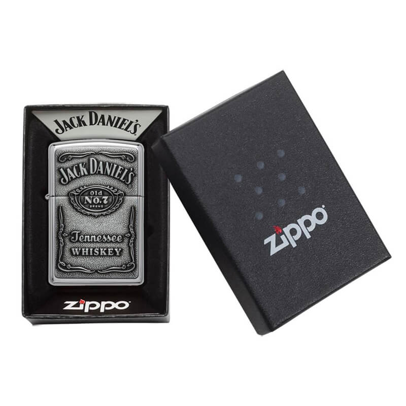 Isqueiro Zippo 250JD.427 Classic Emblema Jack Daniel's® Polido