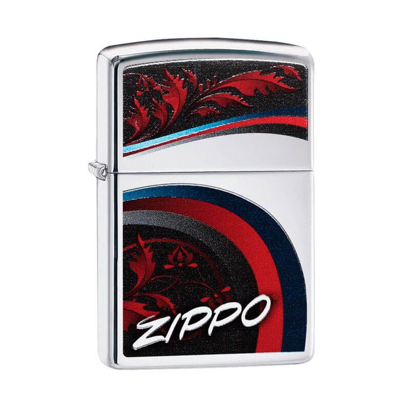 Isqueiro Zippo 29415 Classic Cromado Satin and Ribbons Polido