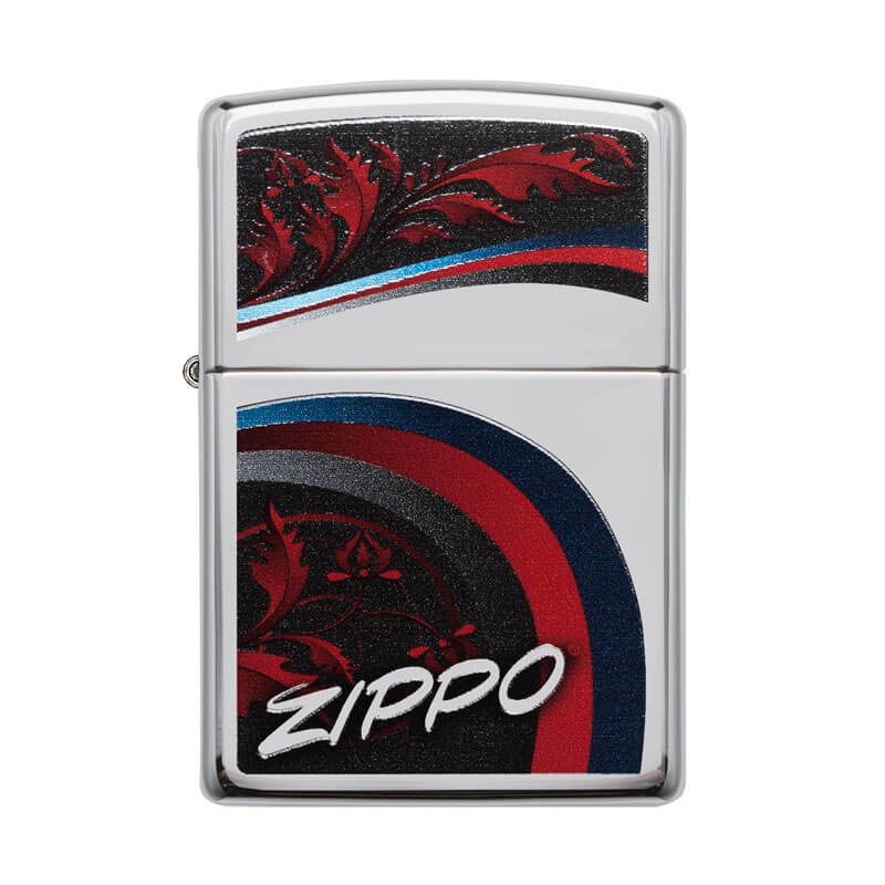Isqueiro Zippo 29415 Classic Cromado Satin and Ribbons Polido
