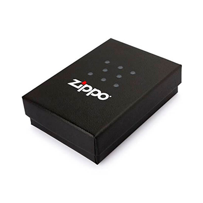 Isqueiro Zippo 49219 Classic Gold & Black Box Design Preto Fosco
