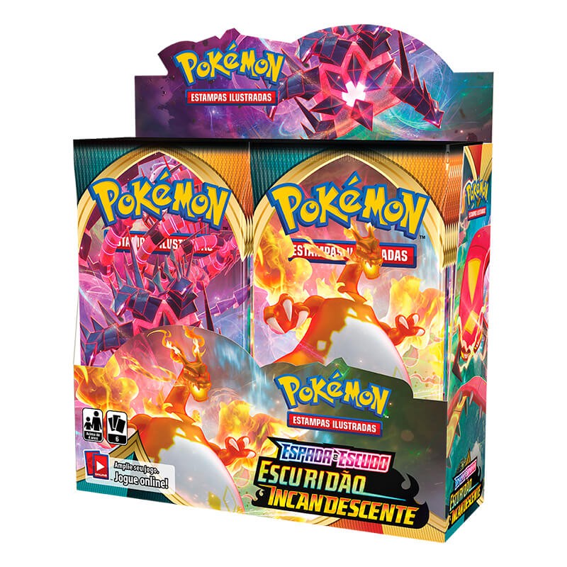 Pokémon TCG: 2x Booster Box (72 pacotes) SWSH3 Escuridão Incandescente