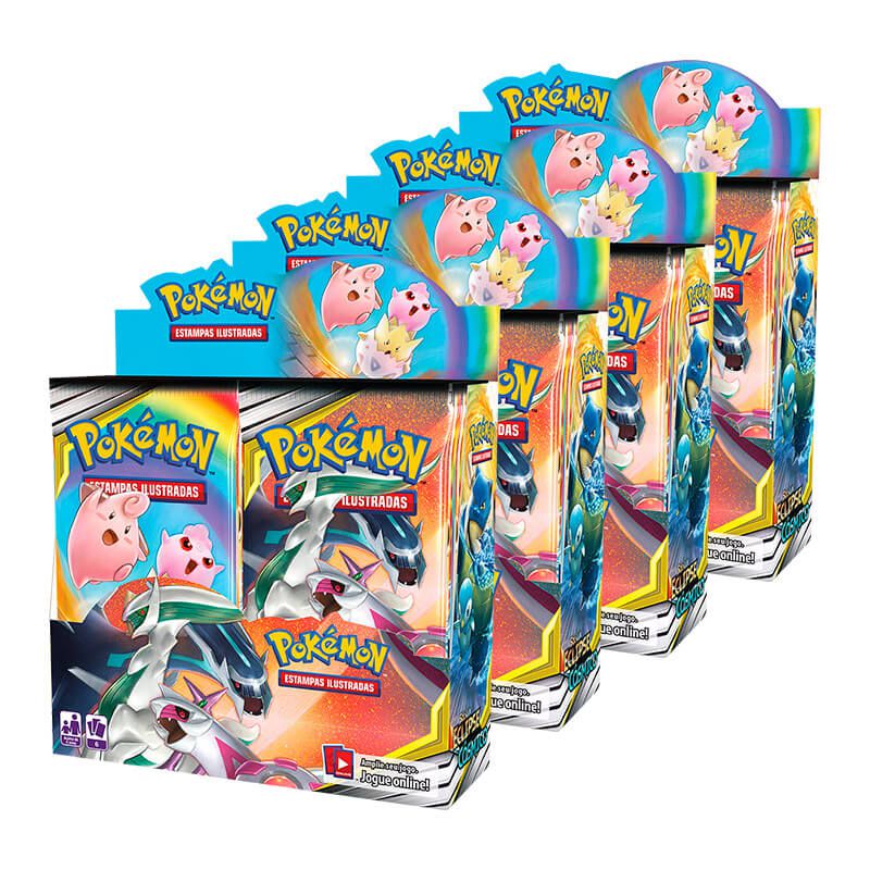 Pokémon TCG: 4x Booster Box (144 pacotes) SM12 Eclipse Cósmico