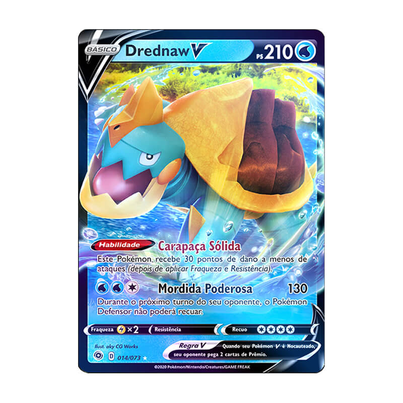 Pokémon TCG: Baralho Temático Drednaw + Drednaw V (014/073) + Drednaw VMAX (015/073)