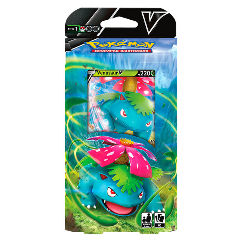 Pokémon TCG: Box Coleção de Batalha Venusaur VMAX + Baralho Batalha V