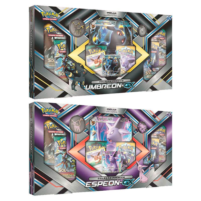 Pokémon TCG: Box Coleção Premium - Espeon-GX + Umbreon-GX