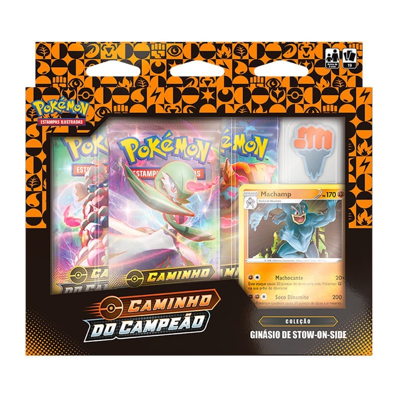 Pokémon TCG: Box Coleção SWSH3.5 Caminho do Campeão - Ginásios de Stow-On-Side Luta + Fantasma