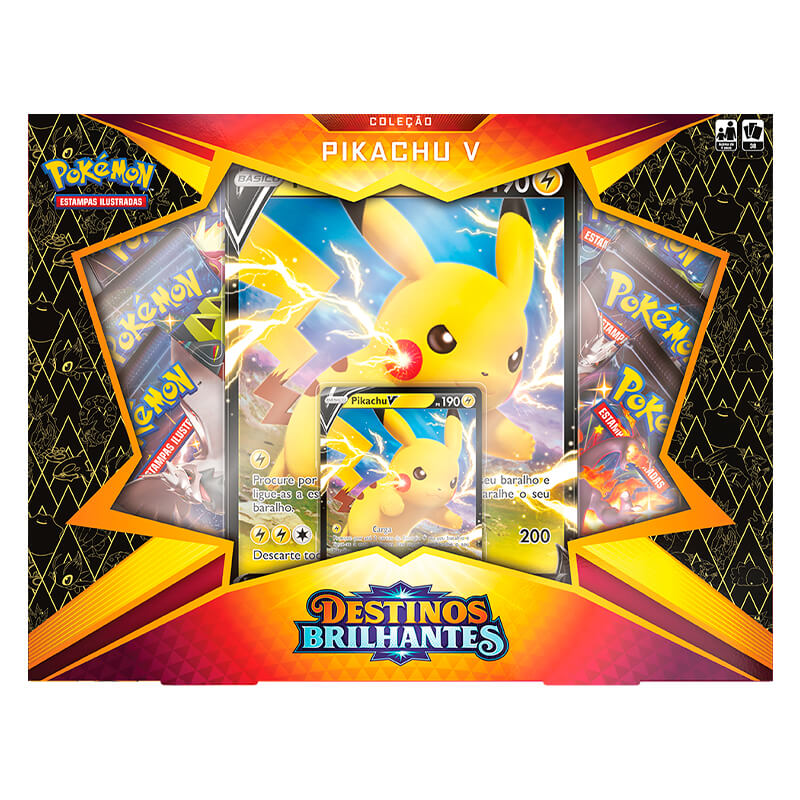 Pokémon TCG: Box SWSH4.5 Destinos Brilhantes  - Coleção Pikachu V