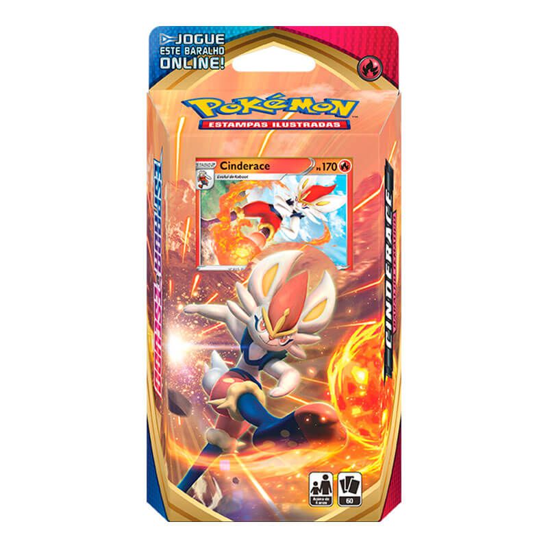 Pokémon TCG: Lata Colecionável Parceiros de Galar - Cinderace V + Baralho Temático Cinderace
