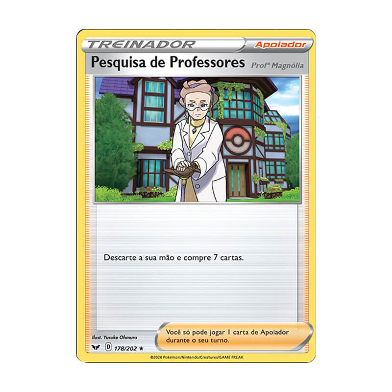 Pokémon TCG: Pesquisa de Professores: Profª Magnólia (178/202) - SWSH1 Espada e Escudo